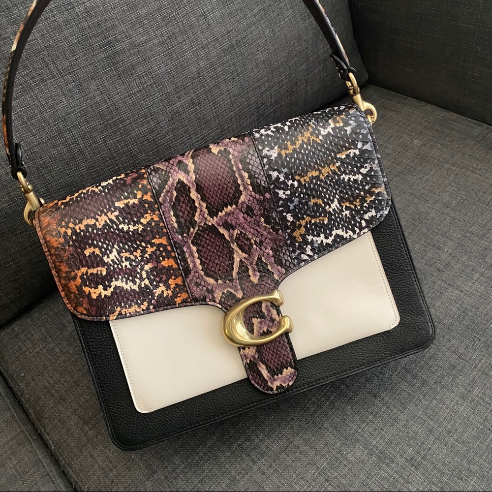 Coach tabby bag Limited design luxury snake leather NWT